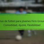 Botas de fútbol para jóvenes Firm Ground: Comodidad, Ajuste, Flexibilidad