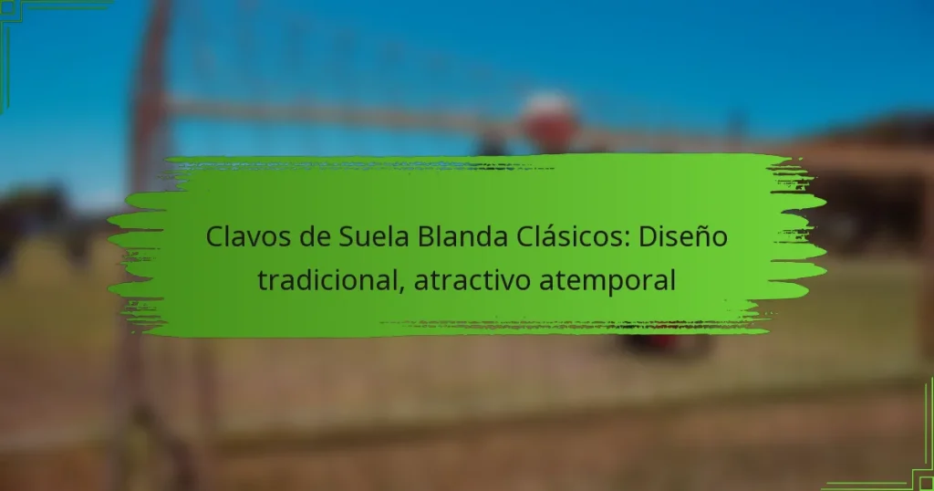 Clavos de Suela Blanda Clásicos: Diseño tradicional, atractivo atemporal
