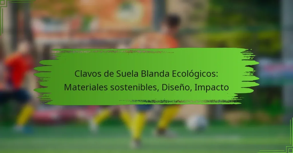 Clavos de Suela Blanda Ecológicos: Materiales sostenibles, Diseño, Impacto
