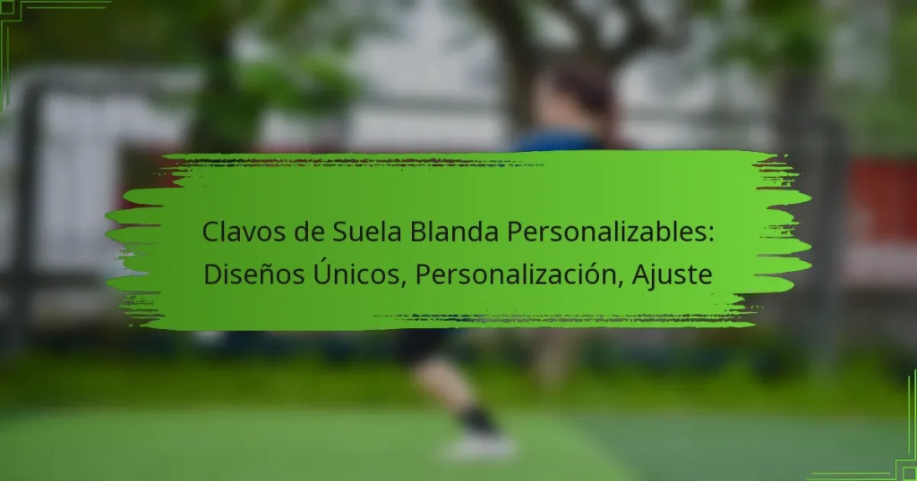 Clavos de Suela Blanda Personalizables: Diseños Únicos, Personalización, Ajuste