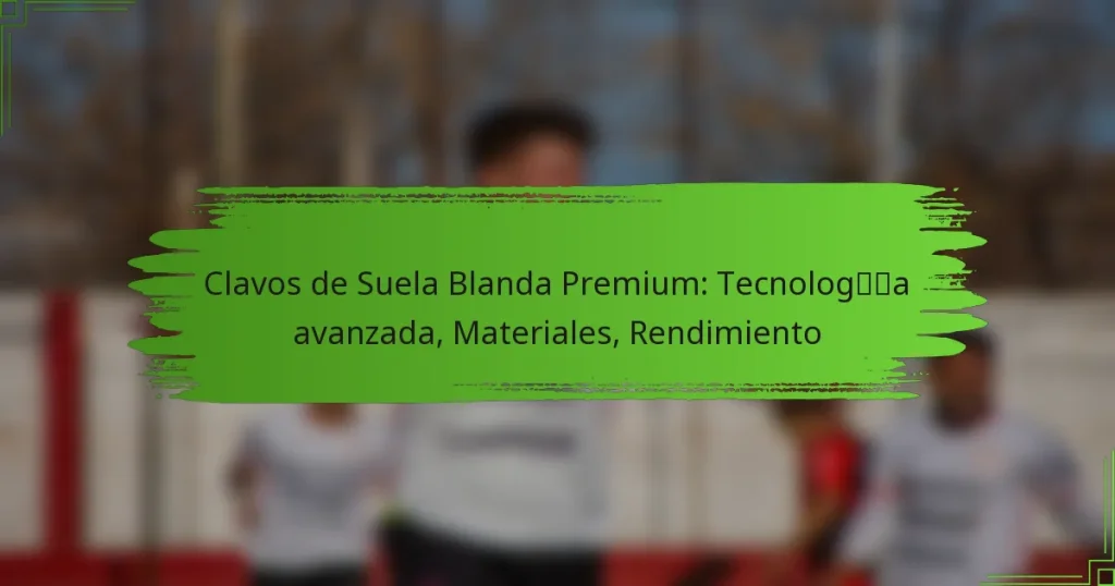 Clavos de Suela Blanda Premium: Tecnología avanzada, Materiales, Rendimiento