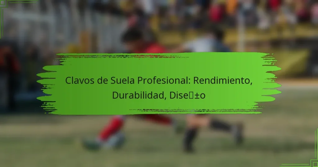 Clavos de Suela Profesional: Rendimiento, Durabilidad, Diseño