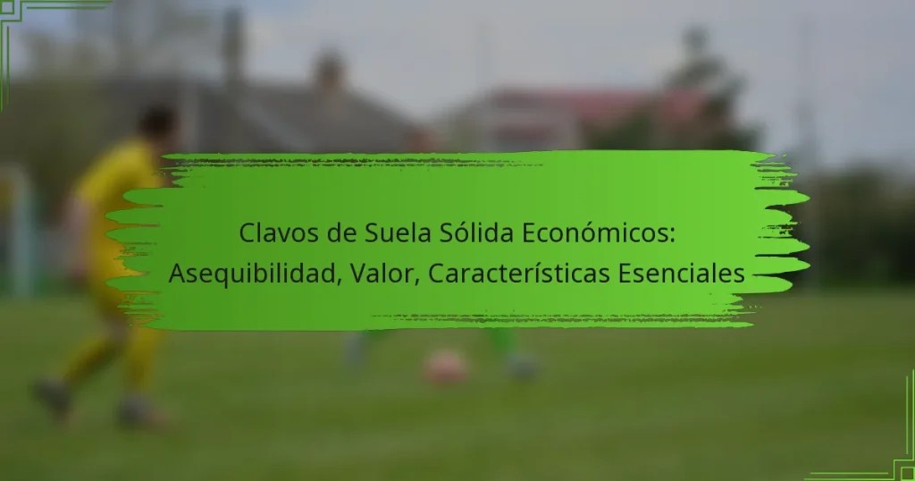 Clavos de Suela Sólida Económicos: Asequibilidad, Valor, Características Esenciales