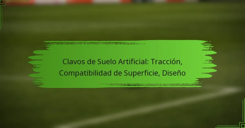 Clavos de Suelo Artificial: Tracción, Compatibilidad de Superficie, Diseño