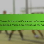 Clavos de tierra artificiales económicos: Asequibilidad, Valor, Características esenciales