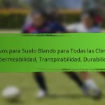 Clavos para Suelo Blando para Todas las Climas: Impermeabilidad, Transpirabilidad, Durabilidad