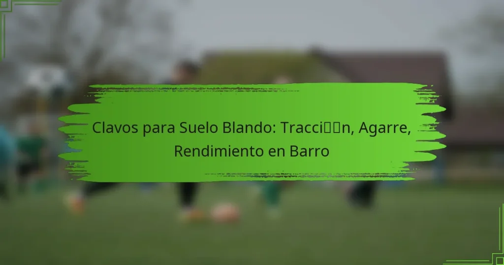 Clavos para Suelo Blando: Tracción, Agarre, Rendimiento en Barro